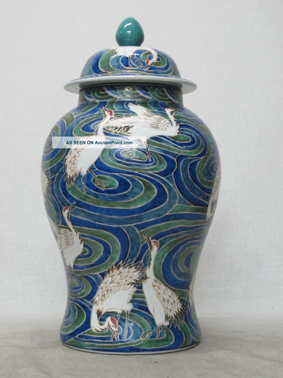 Chinese Qing Style Famille Rose Ginger Pot Vases photo