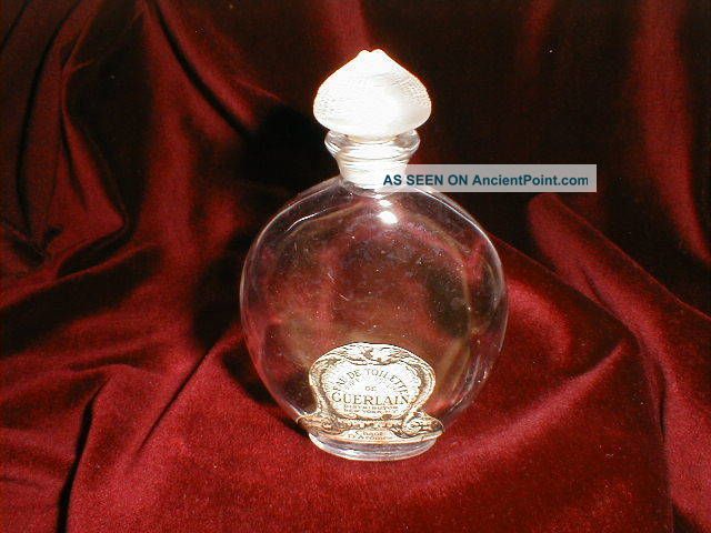 Guerlain Chant D ' Aromes Perfume Bottle Frosted Stopper Perfume Bottles photo