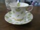 Gladstone Bone China Cup & Saucer,  Yellow Flowers,  England,  Numbered Cups & Saucers photo 1