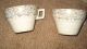 Antique Tea Cups With Painting On Inside Of Victorian Man And Woman Cups & Saucers photo 1