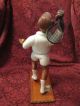 ~ Vintage Romer Wood Carved Tennis Player ~ Italy ~ Collectible ~ Tennis ~ Carved Figures photo 5
