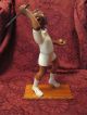 ~ Vintage Romer Wood Carved Tennis Player ~ Italy ~ Collectible ~ Tennis ~ Carved Figures photo 6