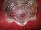 Antique Pattern Glass Daisy Wheat Scalloped Edge Serving Bowl Has Air Bubbles Bowls photo 3