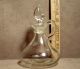 Hand Blown Glass Six Ounce Smooth Sided Cruet Pour Bottle Loop Handle & Stopper Bottles photo 10