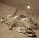 Hand Blown Glass Six Ounce Smooth Sided Cruet Pour Bottle Loop Handle & Stopper Bottles photo 2
