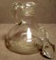 Hand Blown Glass Six Ounce Smooth Sided Cruet Pour Bottle Loop Handle & Stopper Bottles photo 6