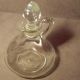 Hand Blown Glass Six Ounce Smooth Sided Cruet Pour Bottle Loop Handle & Stopper Bottles photo 8