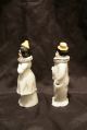 Pair Of 19teens German Porcelain Clown Perfume Bottles W Orig Cork Stoppers Figurines photo 3