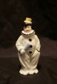 Pair Of 19teens German Porcelain Clown Perfume Bottles W Orig Cork Stoppers Figurines photo 8