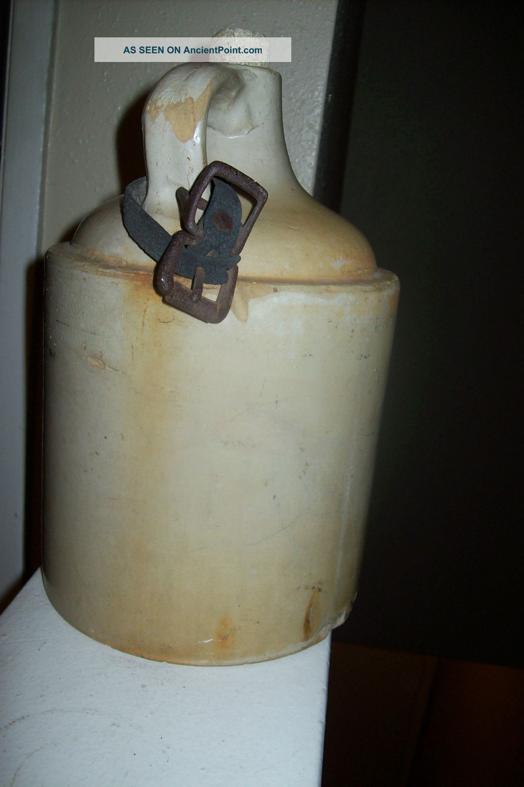 Antique Red Wing Stoneware Licour/water Jug Crocks photo