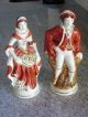 Pr Porcelain Figurine Man Woman Red White Italy 1940 ' S Figurines photo 3