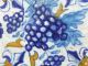 A Very Strange Delft Ornament Tile With Grapes +++++++++++++ Tiles photo 1