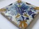 A Very Strange Delft Ornament Tile With Grapes +++++++++++++ Tiles photo 2