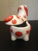 Asian Decorative Box - Dog Statut - White And Orange Porcelain Boxes photo 3