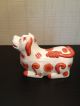 Asian Decorative Box - Dog Statut - White And Orange Porcelain Boxes photo 5