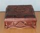 Rare Exclusive Casket Carving Wood Masonic For Jewelry Boxes photo 9