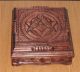 Rare Exclusive Casket Carving Wood Masonic For Jewelry Boxes photo 5