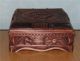 Rare Exclusive Casket Carving Wood Masonic For Jewelry Boxes photo 6