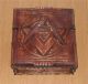 Rare Exclusive Casket Handwork Wood Masonic For Jewelry Boxes photo 2