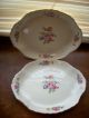 Vintage 1940 ' S Knowles Usa Floral Gold Rim Serving Platters S/2 Platters & Trays photo 4