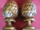 Vintage Pair Of Large Gilt Pineapples Other photo 6