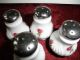 (4) Vintage Rose Individual Salt & Pepper Shakers Japan Salt & Pepper Shakers photo 1