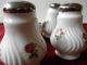 (4) Vintage Rose Individual Salt & Pepper Shakers Japan Salt & Pepper Shakers photo 4