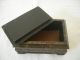 Vintage Faux Painted Box W/ Colonial Picture Top Great Lines Boxes photo 6