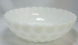 Vintage Milk Glass Large Dot Bowl photo