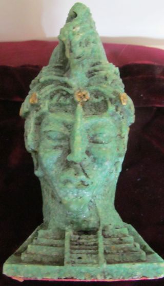 Aztec Jade Victorian Pen Holder 1870 - 1910 Green Color With Carving photo