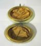 1800 ' S Wave Crest Porcelain Oval Dresser Box With Satin/silk Lining Boxes photo 8