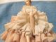 Vtg Dresden Art Made In Germany Ballerina Figurine Pink & White Lace ~crown W/ R Figurines photo 9
