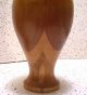 1968 Signed Lathe Turned Wood Lidded Decanter Shaped Vases Tall 15 Inches Other photo 3