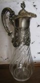 Crystal Wine Decanter With Solid 800 Silver Hallmarked - Circa 1890 Decanters photo 3