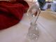 Vintage Ornate Pressed Glass Perfume Bottle With Stopper 7 
