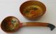 Antique Soviet Russian Hand Made & Painted Spoon And Bowl,  Russia Bowls photo 1