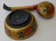 Antique Soviet Russian Hand Made & Painted Spoon And Bowl,  Russia Bowls photo 6