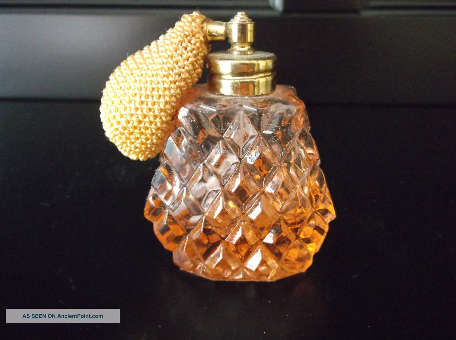 Perfume Bottle Antique Pink Depression Glass Perfume Bottles photo