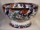 Antique English Lg.  Gaudy Welsh Ironstone Lustre Footed Compote Amherst Japan Pat Bowls photo 2