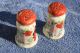 Vintage Porcelain Salt And Pepper Shakers With Japanese Designs Handpainted Salt & Pepper Shakers photo 1