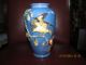 Vintage Hand Painted Vase With Lovely Bird Scene Vases photo 2