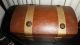 Older All Wood And Brass Humpback Camelback Treasure Chest Wooden Box Boxes photo 2