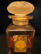 2 Rare Gorgeous Lalique Vintage Perfume Bottles C1930 Coty Emeraude & Miniature Perfume Bottles photo 1