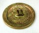 Antique Brass Crest Livery Button Bird With Wings Spread Buttons photo 1