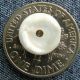 Antique Mother Of Pearl White Single Hole Buttons 40 Count Buttons photo 1