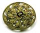 Antique Pierced Brass Button Pinwheel Floral W/ Cut Steel Accents Buttons photo 1