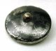Antique Black Glass Button Castle Pictorial Design W/ Silver Luster Buttons photo 1