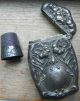 Sterling Silver Victorian Needle Case,  Sterling Silver Thimble Size 9 Thimbles photo 3