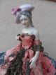 Rare Large Half Doll Lamp All Dress Mint Condition Pin Cushions photo 8