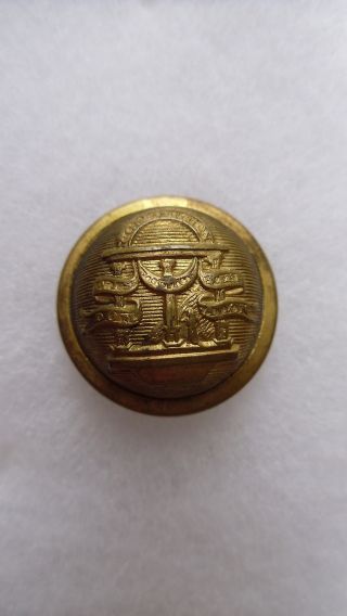 Antique Georgia State Seal Coat Button M C Lilley & Co Columbus O.  23 Mm photo